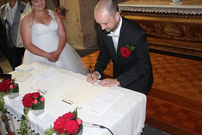 signature à l'église