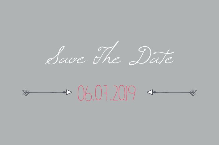 Voici nos save the date - 1