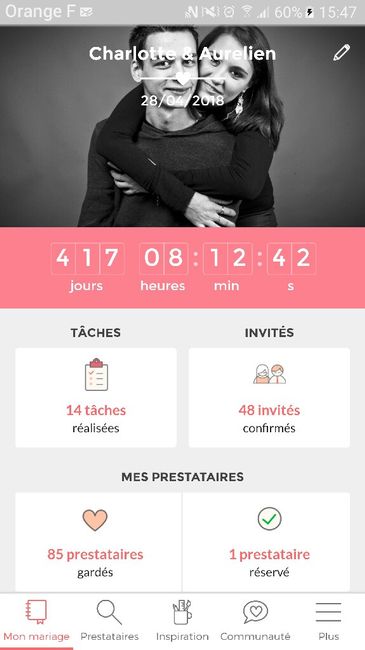 Nombre de jours restants - 1