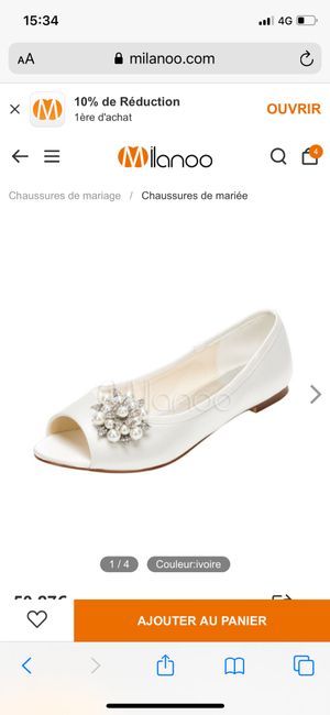 Chaussures plates pour le Jour j - 1