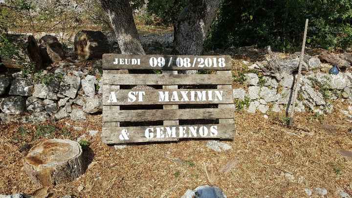 Une partie de notre save the date - 2