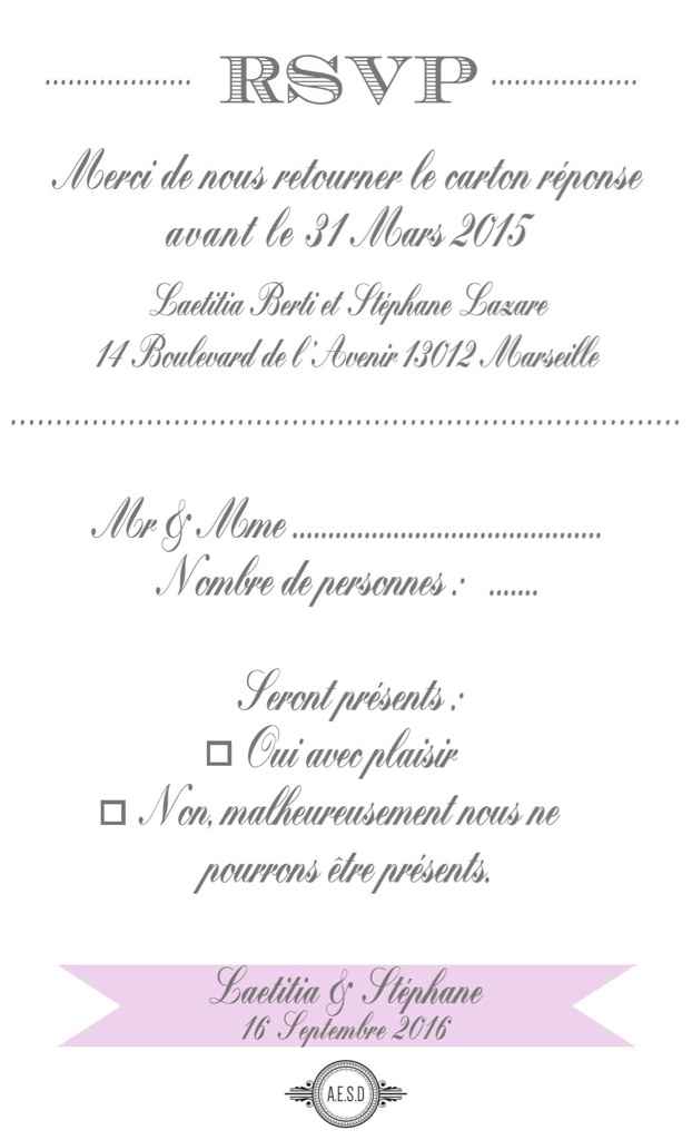 Voici nos faire parts thème dolce vita - 6