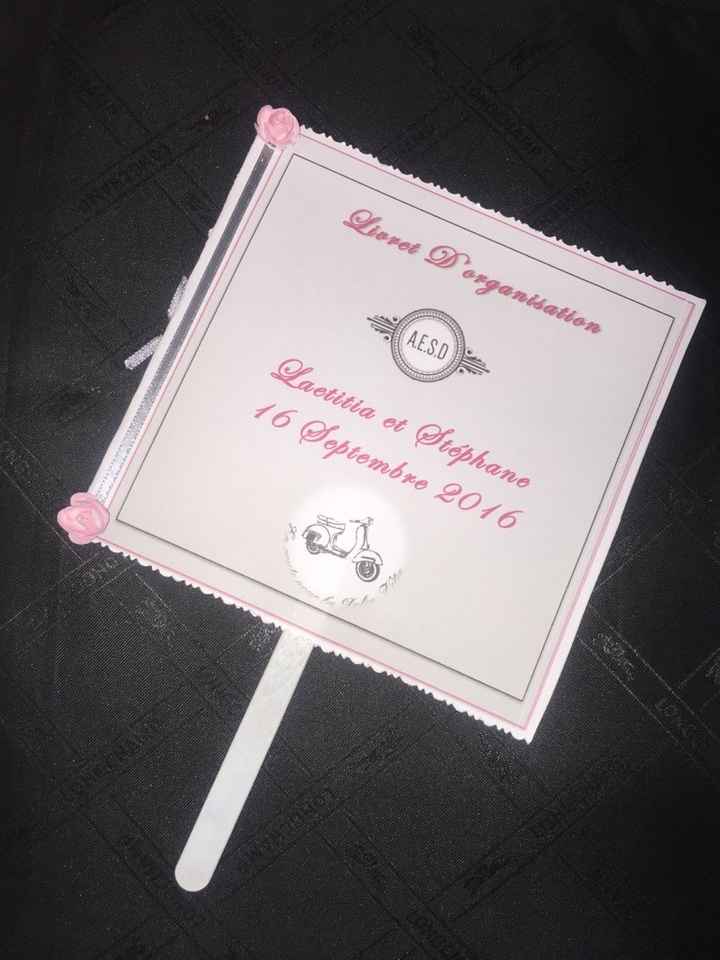 Livret d'organisation thème Dolce Vita rose et gris 