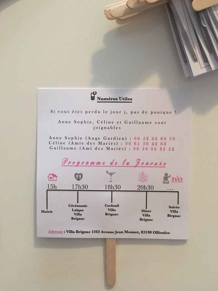 Menu, noms de table, pancarte - 2