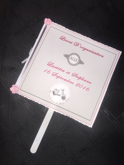 Livret d'organisation thème Dolce Vita rose et gris 