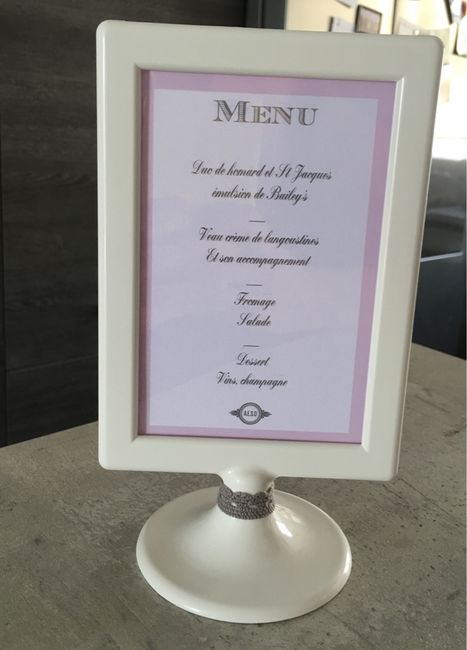 Menu, noms de table, pancarte - 5