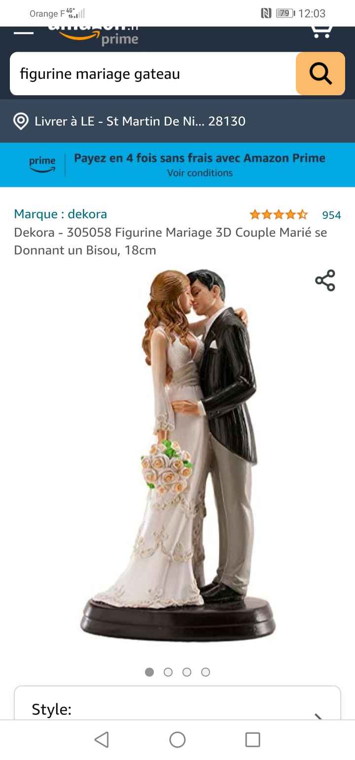 Figurine mariage romantique 3