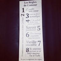 Cadre sur les règles de l'amour - 1