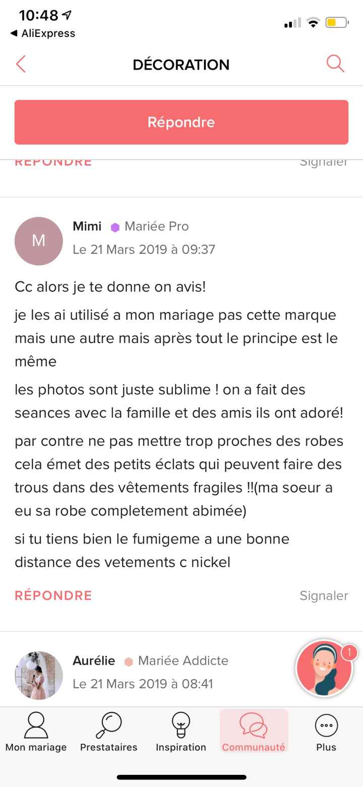 Photos fumigènes - 1