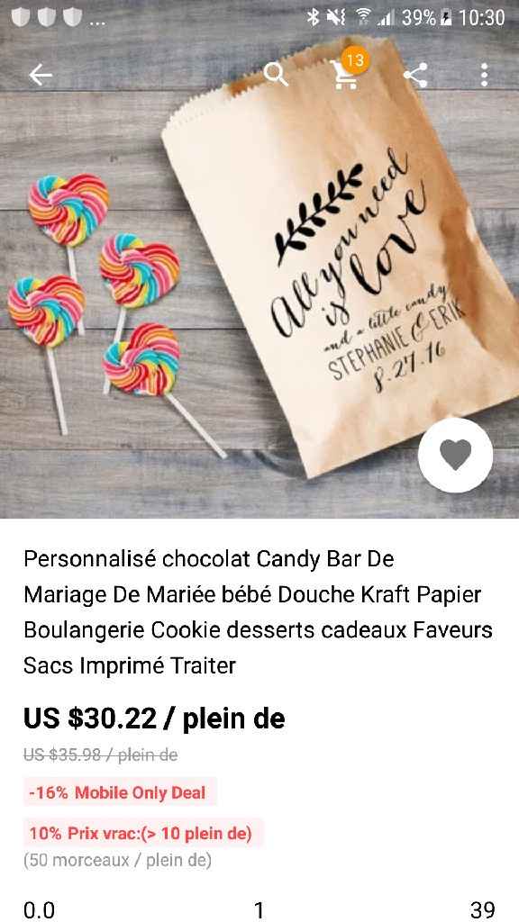 Sachet Candy bar - 1