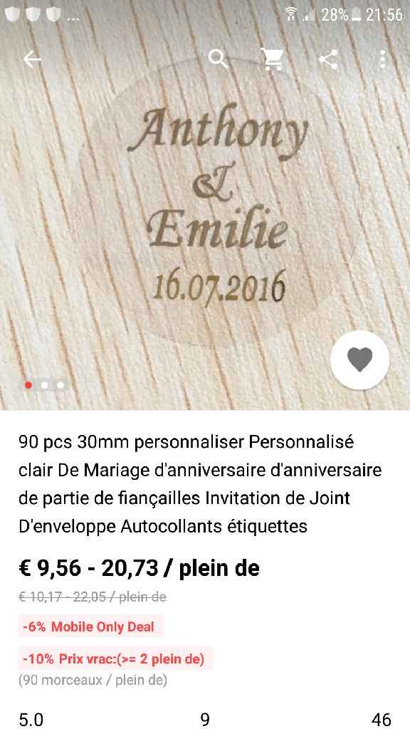 Personnalisation étiquette Ali?????? - 1