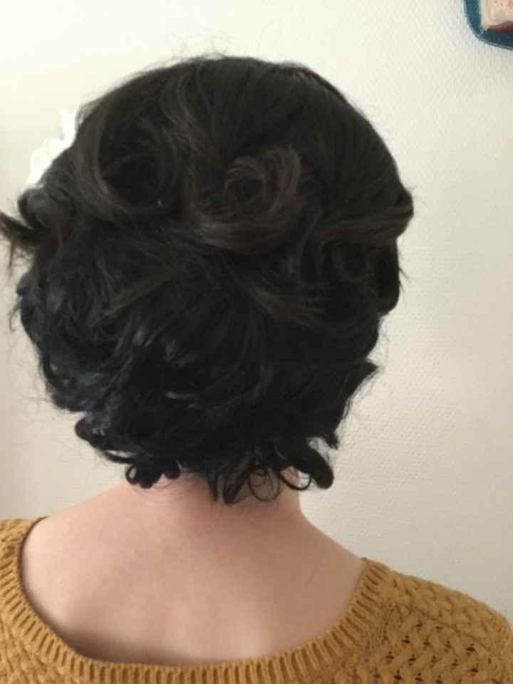 Coiffure mariée sur cheveux noir - 1