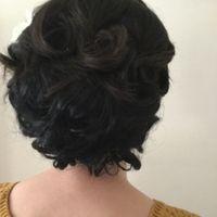 Coiffure mariée sur cheveux noir - 1