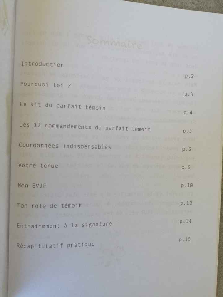 Essais du livret du parfait témoin 😉 - 4