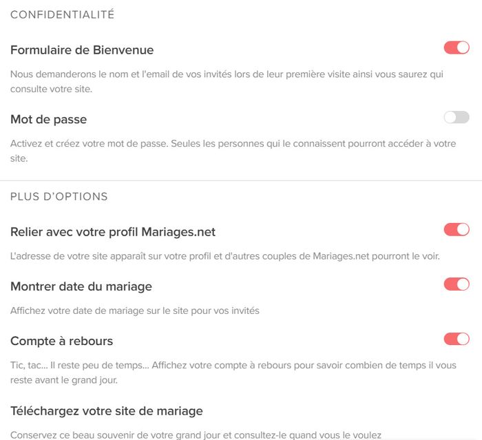 Site mariage 2