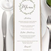 menu mariage