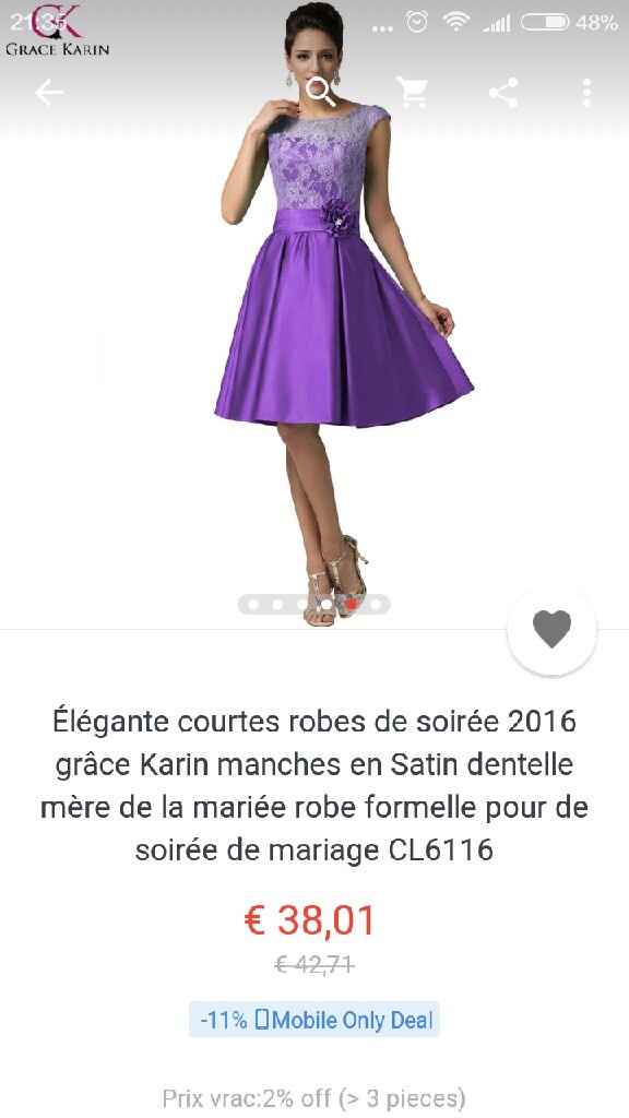 Ou trouver une robe parme ? - 1