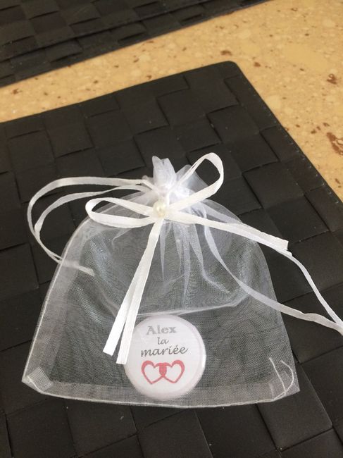 Cadeau invités - badges personnalisés 3