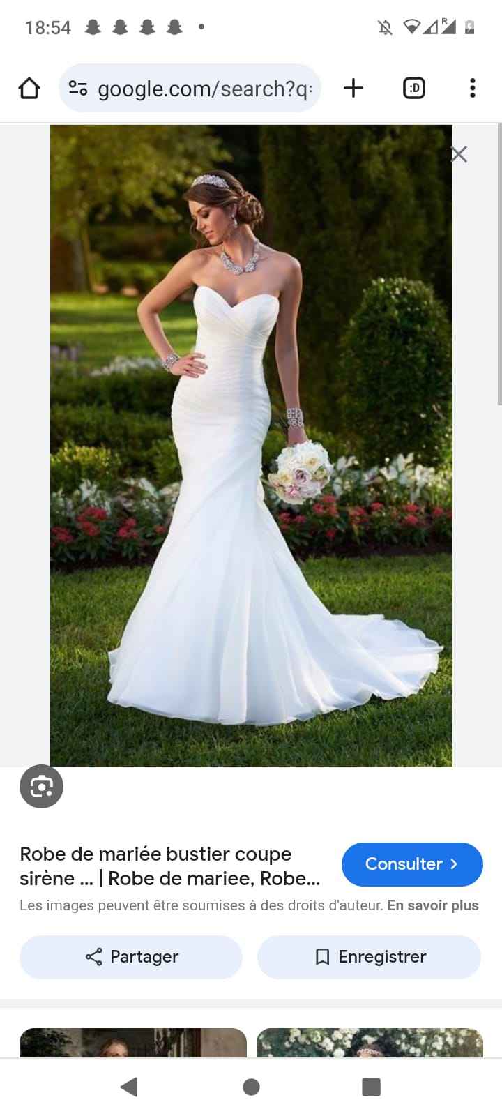 Robe de mariée Bustier Sirène à acheter - 1