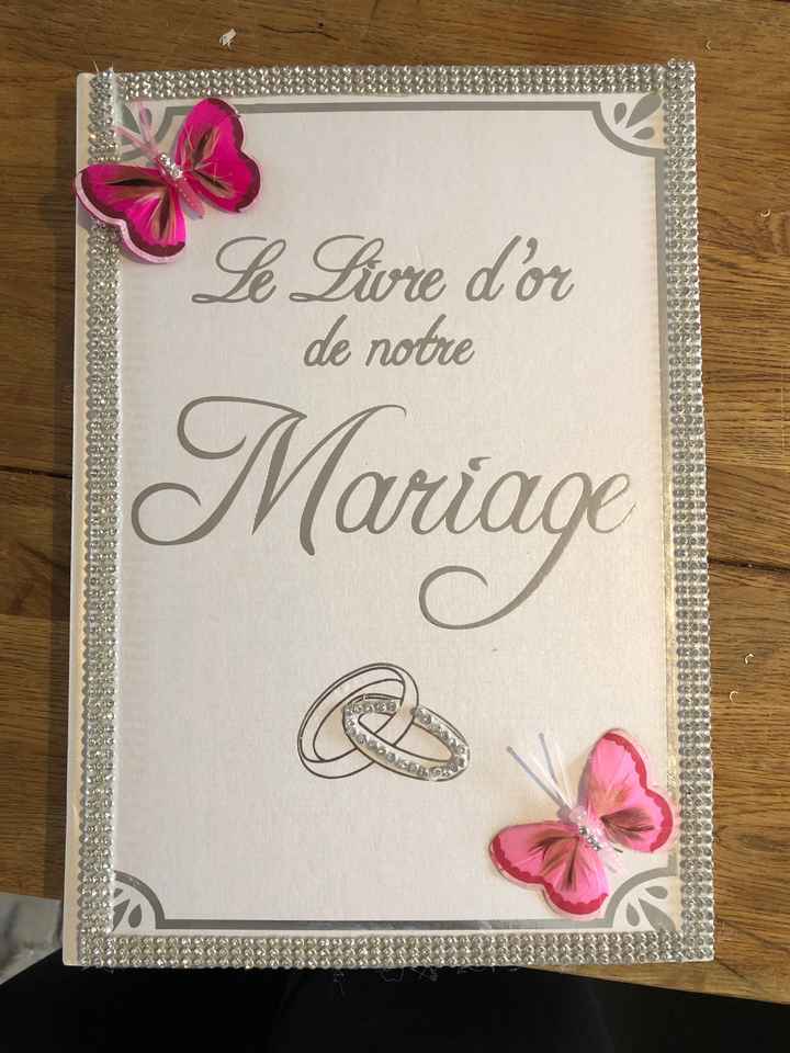 Livre d or thème strass papillon - 1