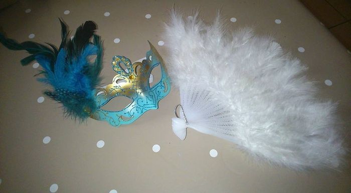 mon masque avec l'éventail