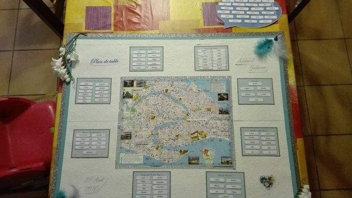 Plan de table Venise