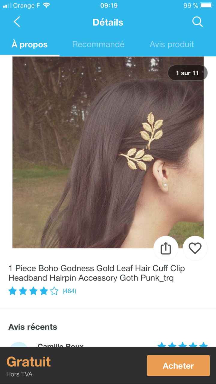  Les bijoux de cheveux style feuillage - 4