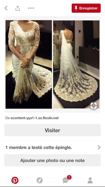 Inspiration robe blanche et or - 2