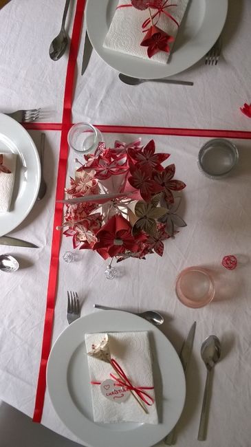 zoom vue de la table du dessus
