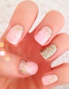 manucure paillettes