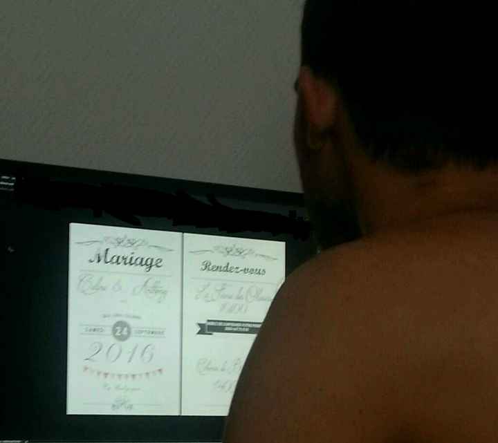 Faire part, work un progress - 1