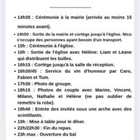 Organisation mariage - 1