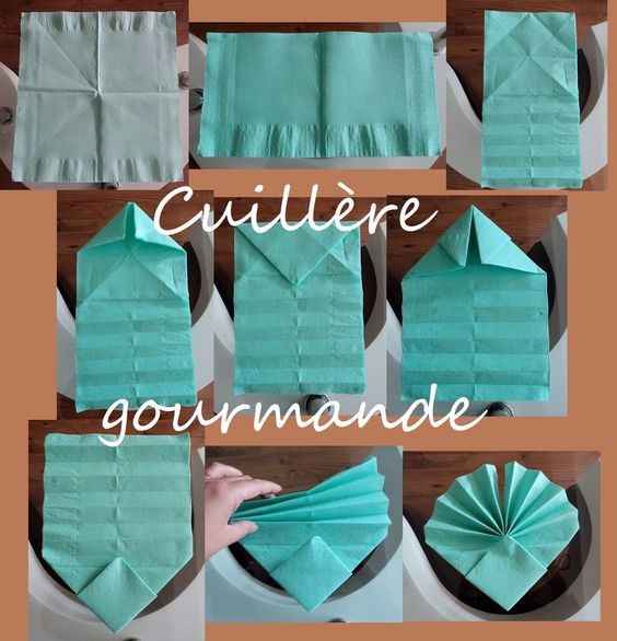 Mon pliage de serviettes 