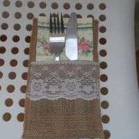 Porte couverts et serviette 