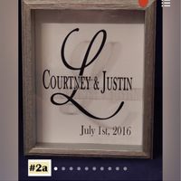 Cadre photo pour rituel du sable - 1