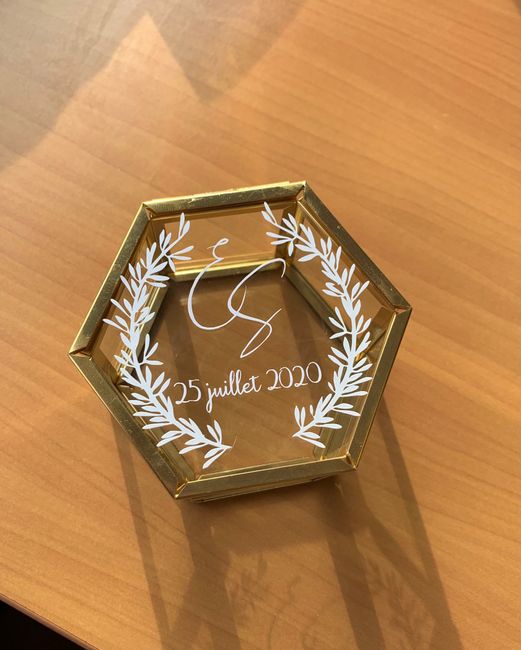 Boite à alliances reçu ce jour 1
