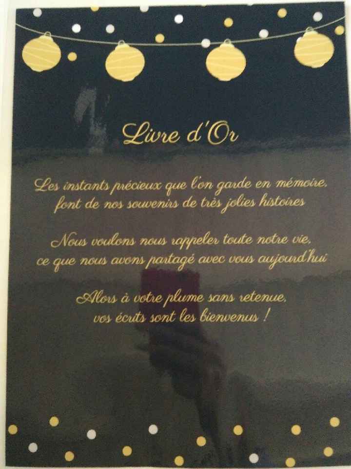 Panneaux texte urne et livre d'or - 1