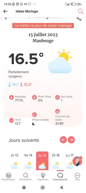 Mariages.net te prédit la météo de ton mariage ☀️😳 7