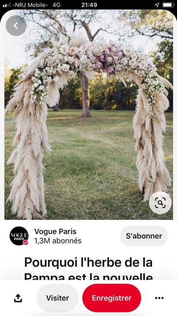 Décoration arche de mariage en fleurs artificielles 3