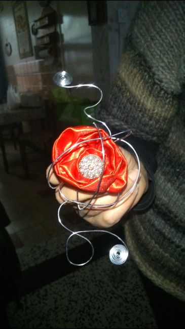 Boutonnière pour les témoins et broche pour les temoines  - 2