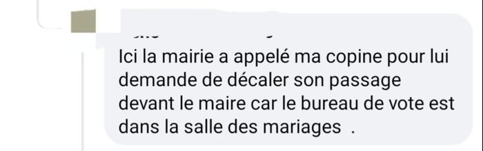 Mariages et élections 1