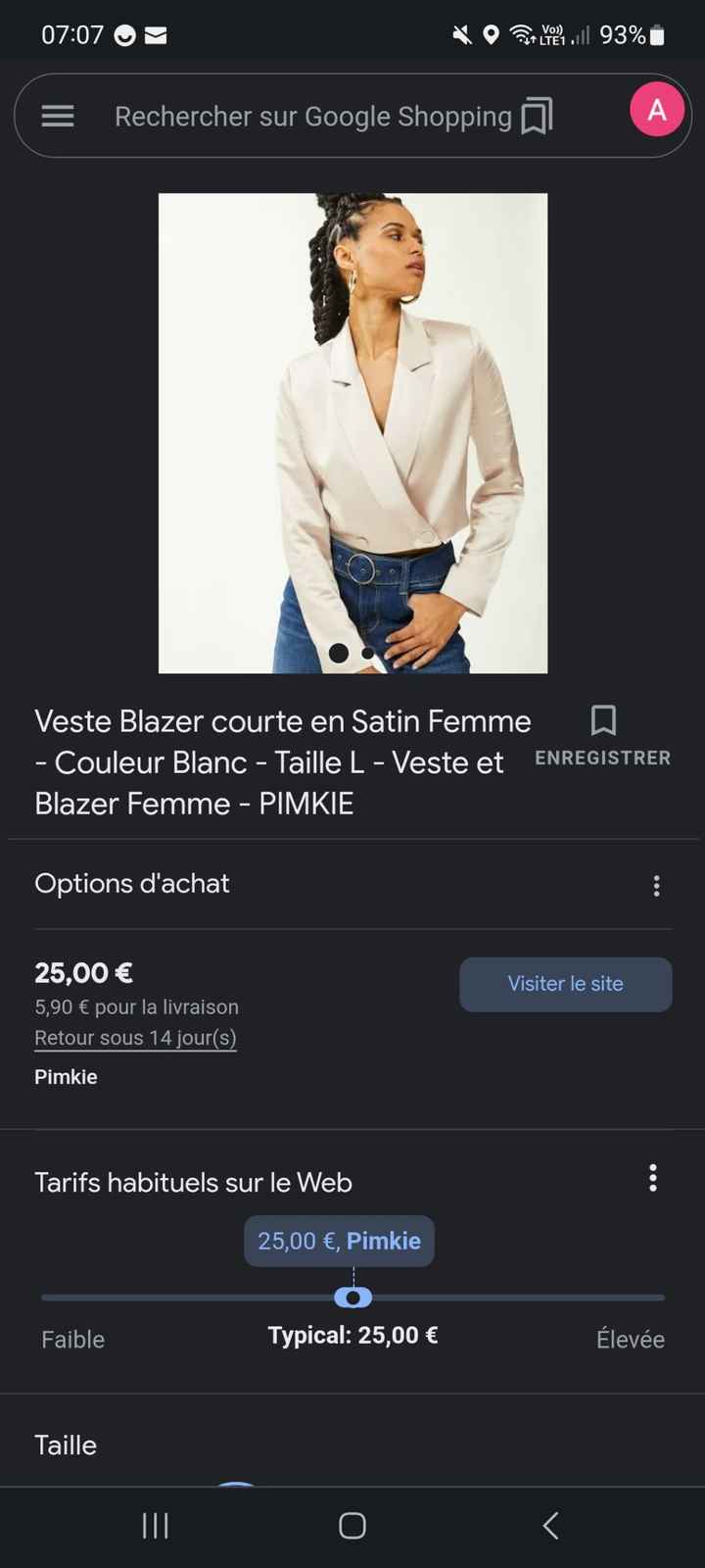 Tenue demoiselle d'honneur - 1