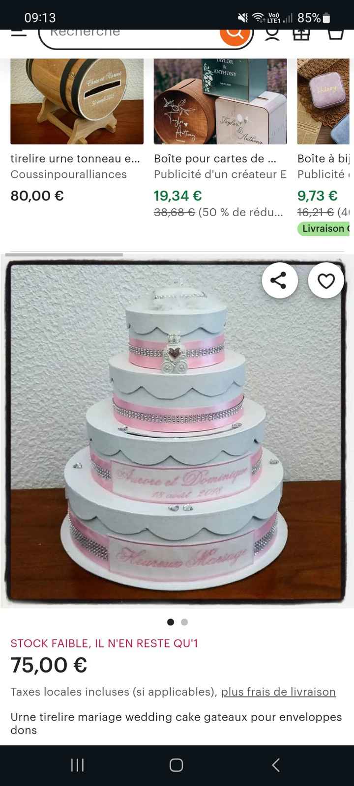 Urne wedding cake - 1