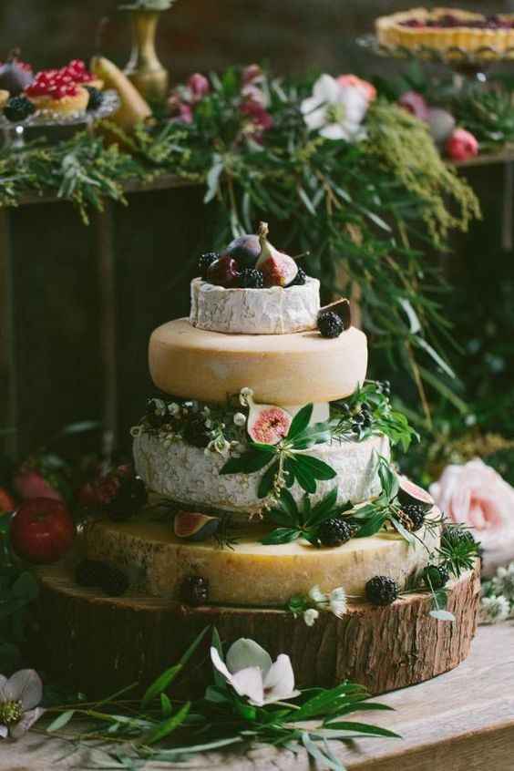 Pièce montée de fromage