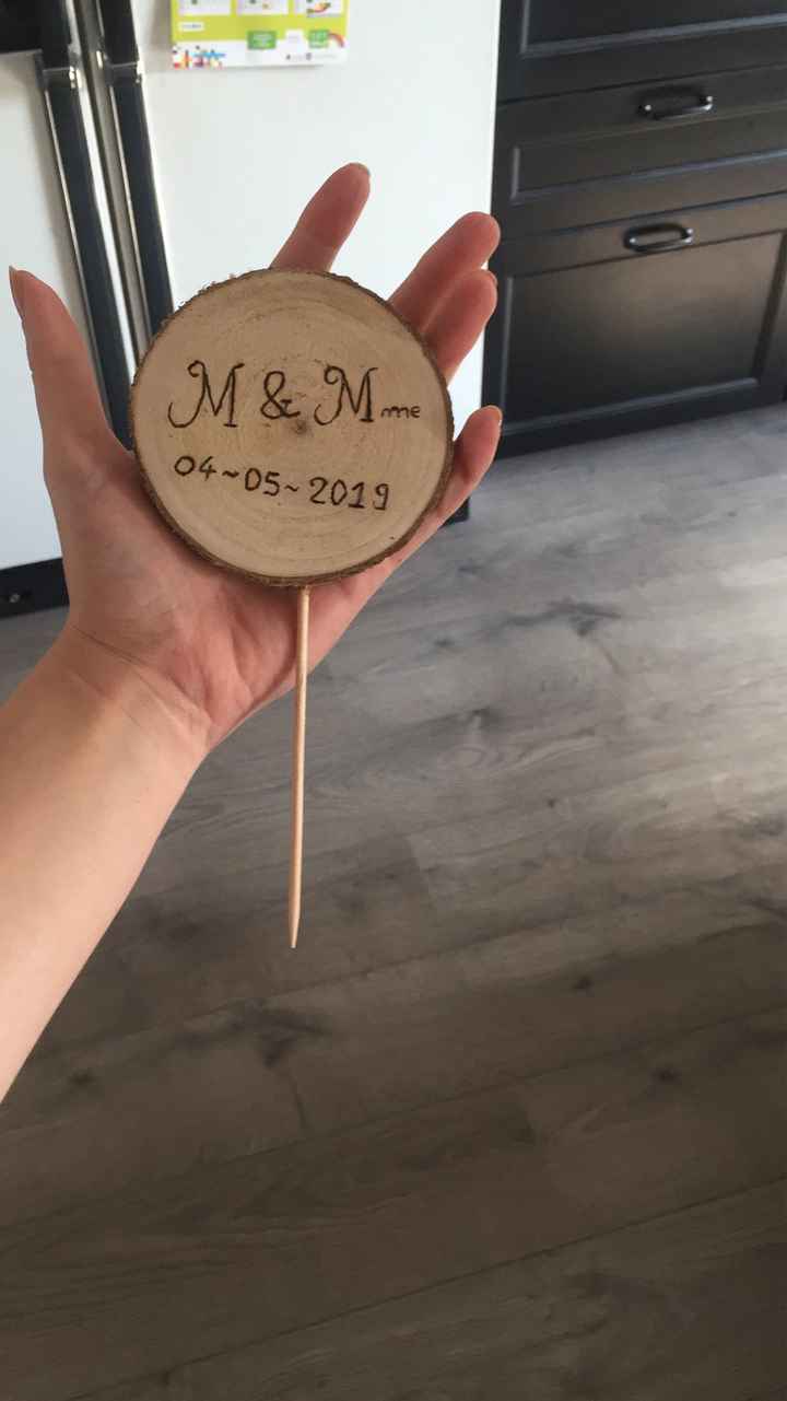 Numéro de table en bois - 3