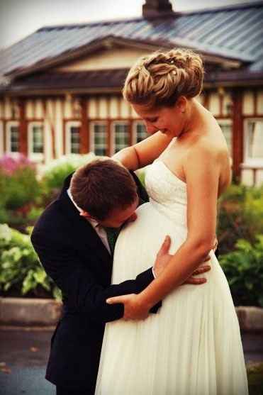 Mariée enceinte : photos - 1