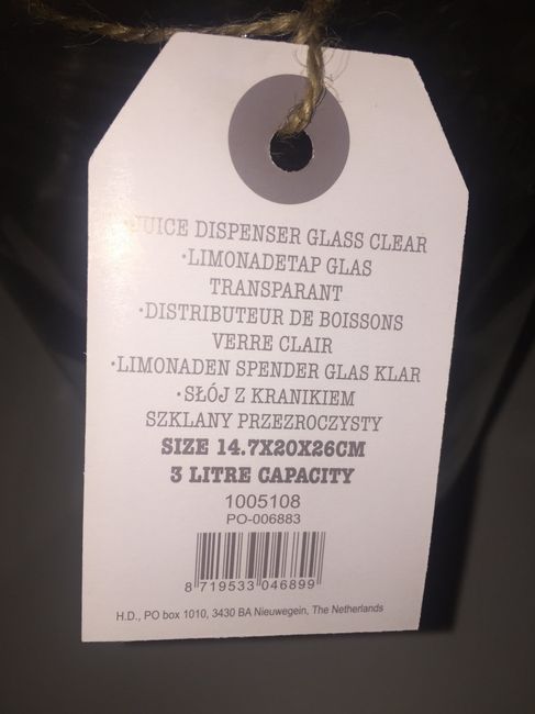 Jarre avec robinet action 3