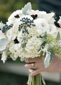 Bouquet gris/noir 6