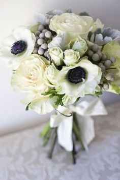 Bouquet gris/noir 9