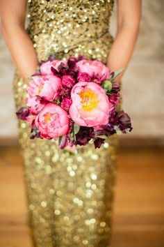 Bouquet rose foncé 2